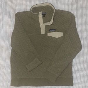 Patagonia waffle knit 1/4 button pullover